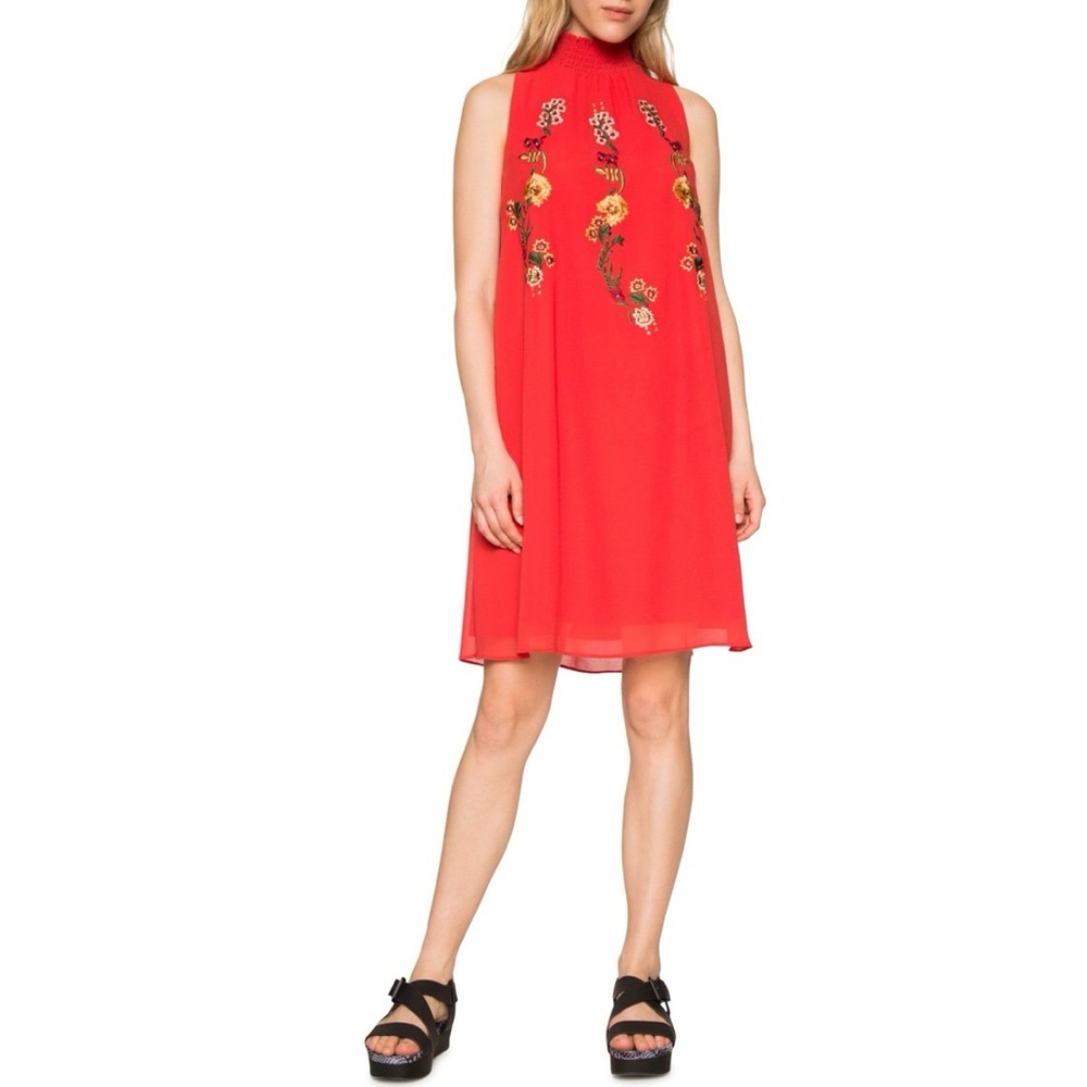 Desigual Women's Dress Floral, Red, 38